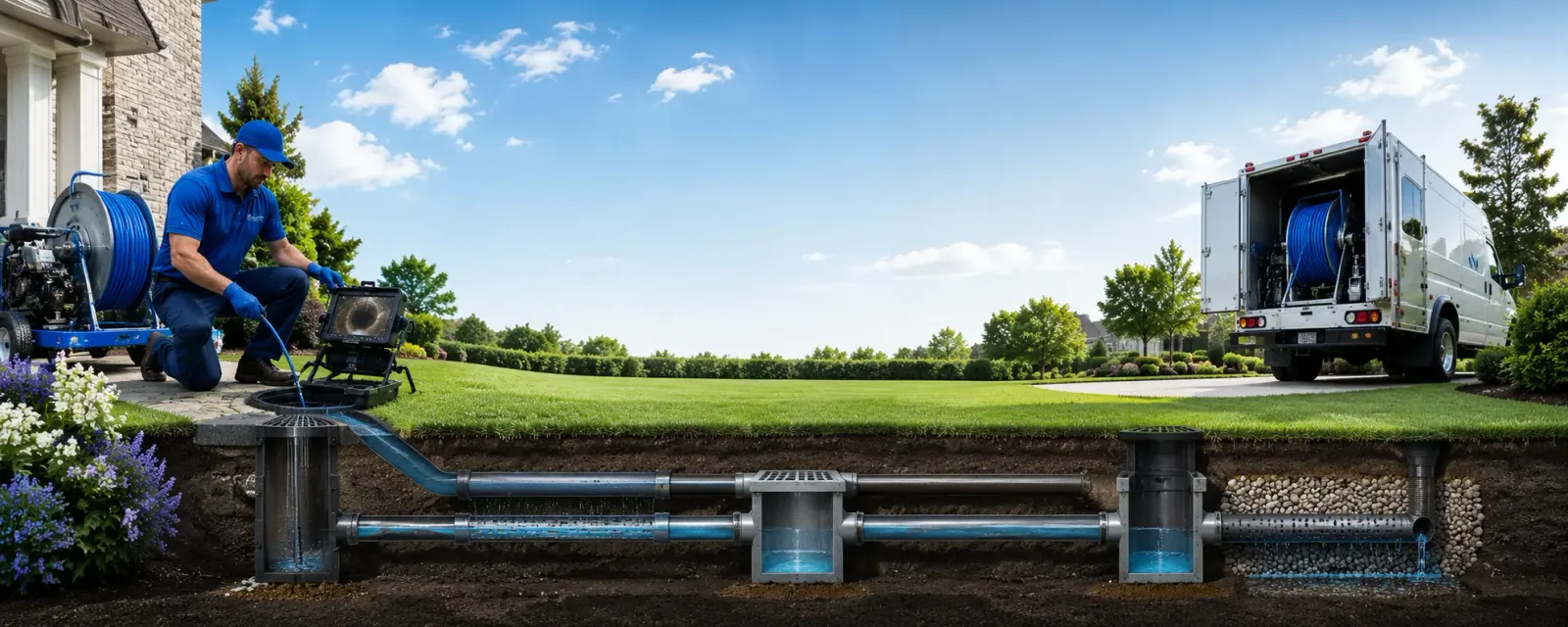 Outdoor drain cleaning information for Daniels, WV